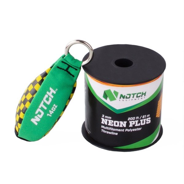 Notch 200' 2.2mm Neon Plus & 14oz Throweight Combo Set Set91